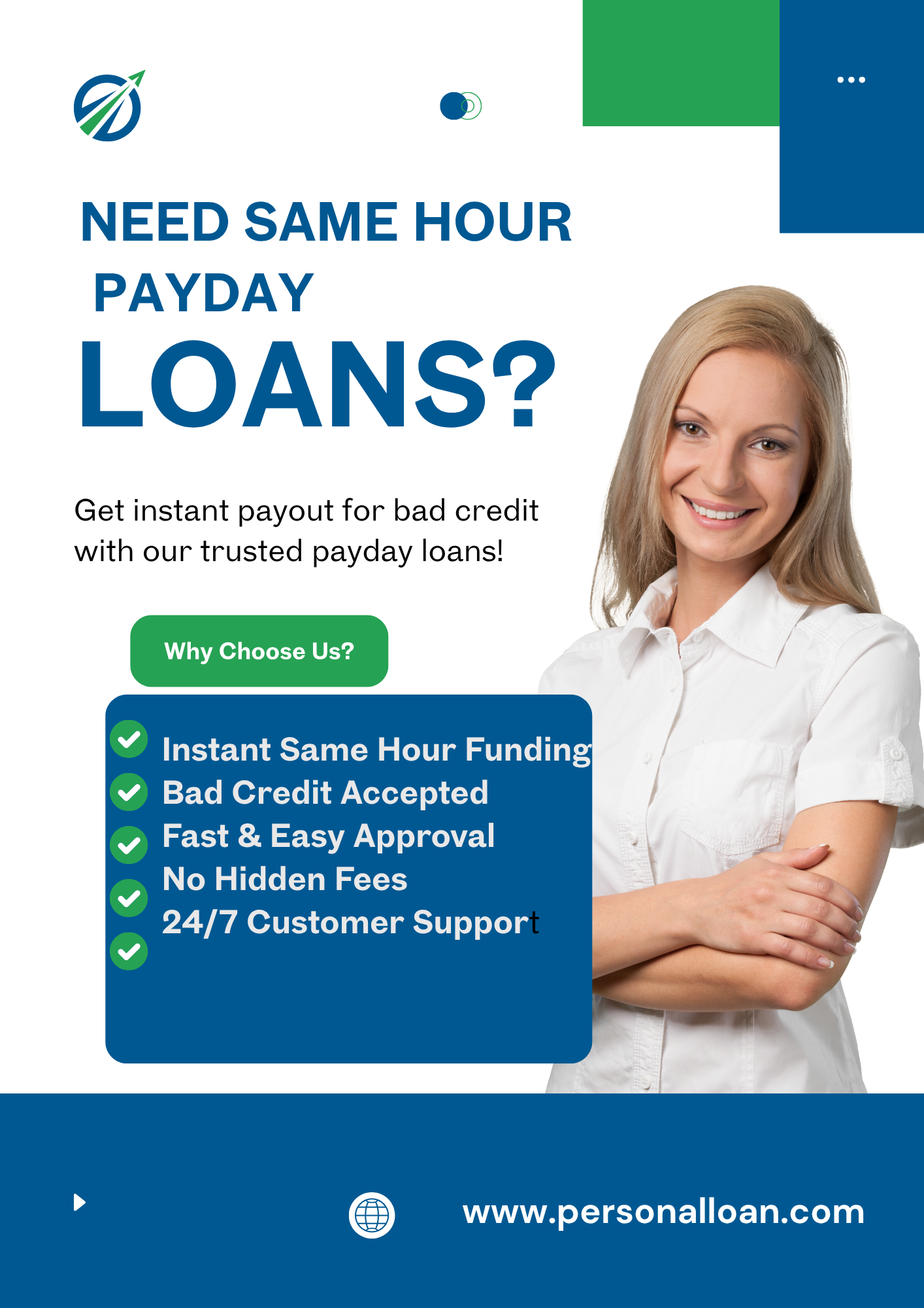 Same Hour Payday Loans Bad Credit Instant Payout USA UK Canada 2025